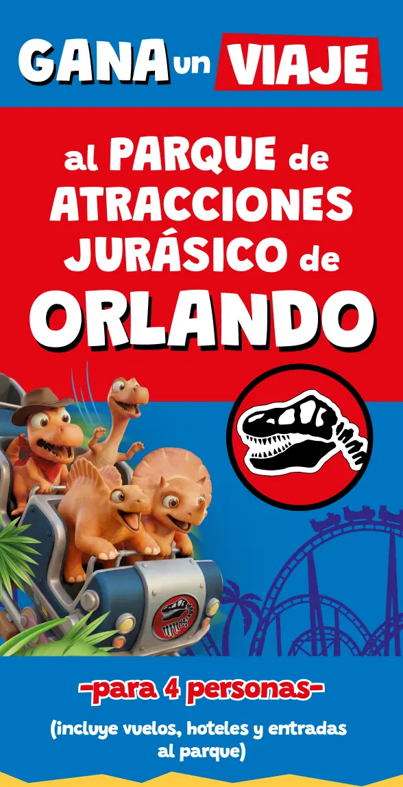 Gana un viaje al parque de atracciones jurásico de Orlando