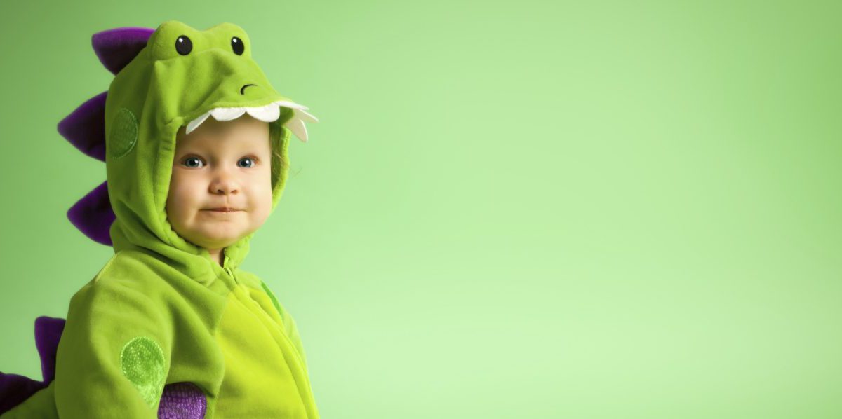 Green Baby Dinosaur